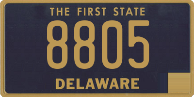 DE license plate 8805