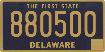 DE license plate 880500