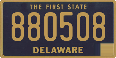DE license plate 880508