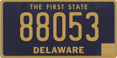 DE license plate 88053