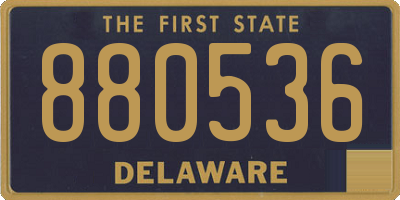 DE license plate 880536