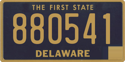 DE license plate 880541
