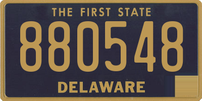 DE license plate 880548