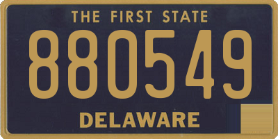 DE license plate 880549