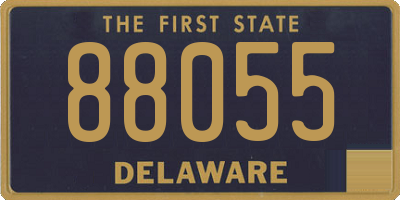 DE license plate 88055