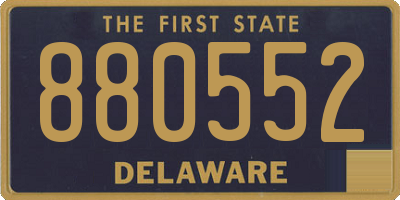 DE license plate 880552