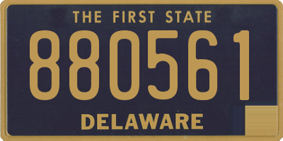 DE license plate 880561