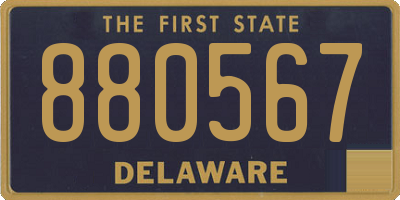 DE license plate 880567