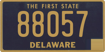 DE license plate 88057