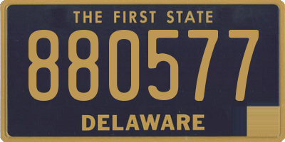 DE license plate 880577