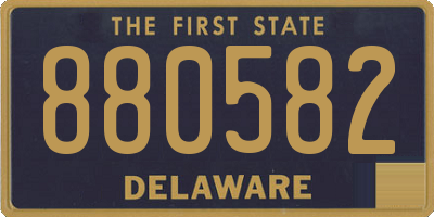 DE license plate 880582