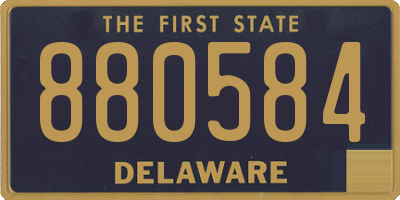DE license plate 880584