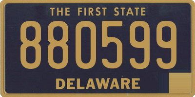 DE license plate 880599