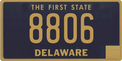 DE license plate 8806