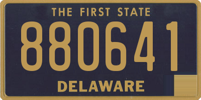 DE license plate 880641