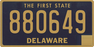 DE license plate 880649