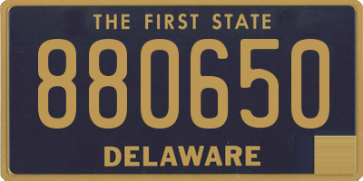 DE license plate 880650