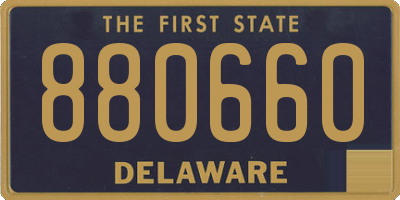 DE license plate 880660