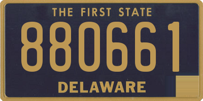 DE license plate 880661