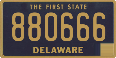 DE license plate 880666
