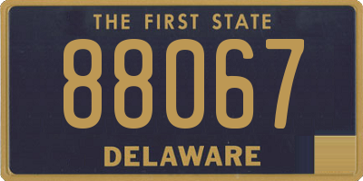 DE license plate 88067