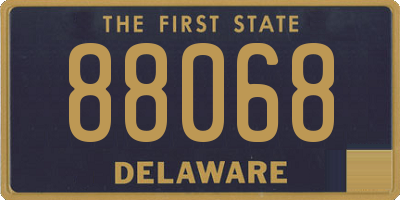 DE license plate 88068