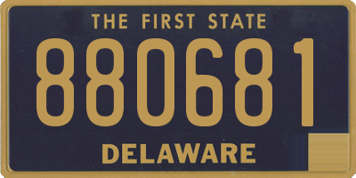 DE license plate 880681