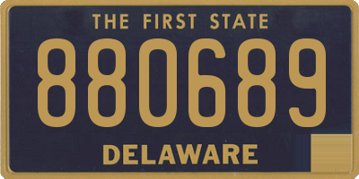 DE license plate 880689