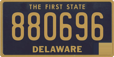 DE license plate 880696