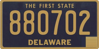 DE license plate 880702