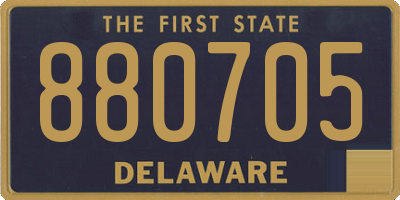 DE license plate 880705