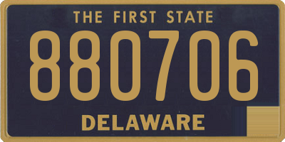 DE license plate 880706