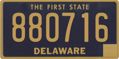 DE license plate 880716