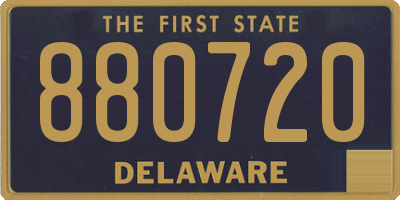 DE license plate 880720
