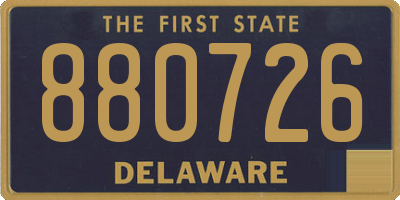 DE license plate 880726