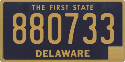 DE license plate 880733