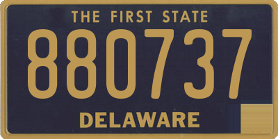 DE license plate 880737
