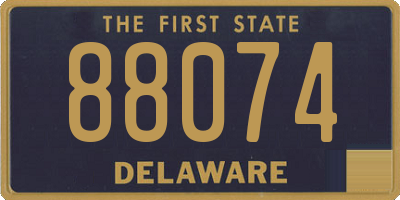 DE license plate 88074