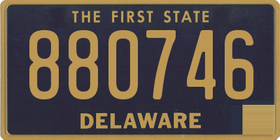 DE license plate 880746