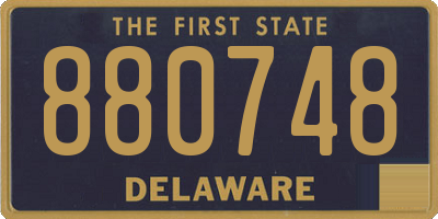 DE license plate 880748