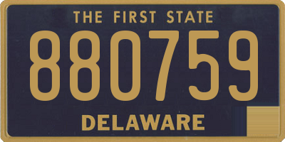 DE license plate 880759