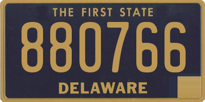 DE license plate 880766