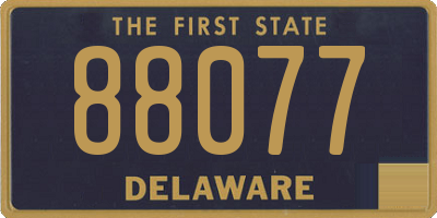 DE license plate 88077