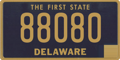 DE license plate 88080