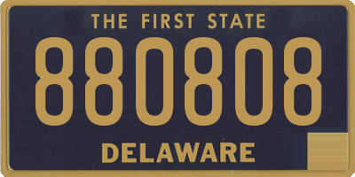 DE license plate 880808