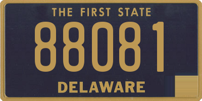 DE license plate 88081