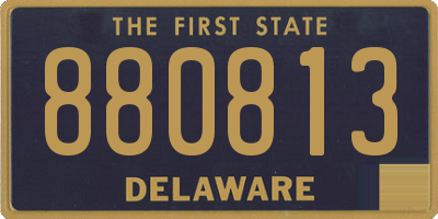 DE license plate 880813