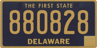 DE license plate 880828