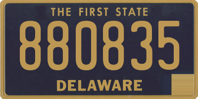 DE license plate 880835
