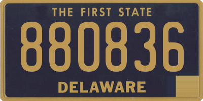 DE license plate 880836